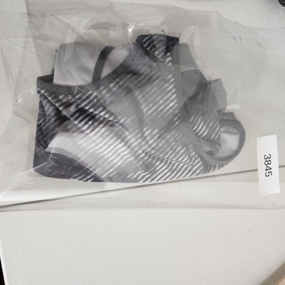 Old Navy Active Womens Medium Support Racerback Sports Bra XXL Gray/White - Picture 8 of 8